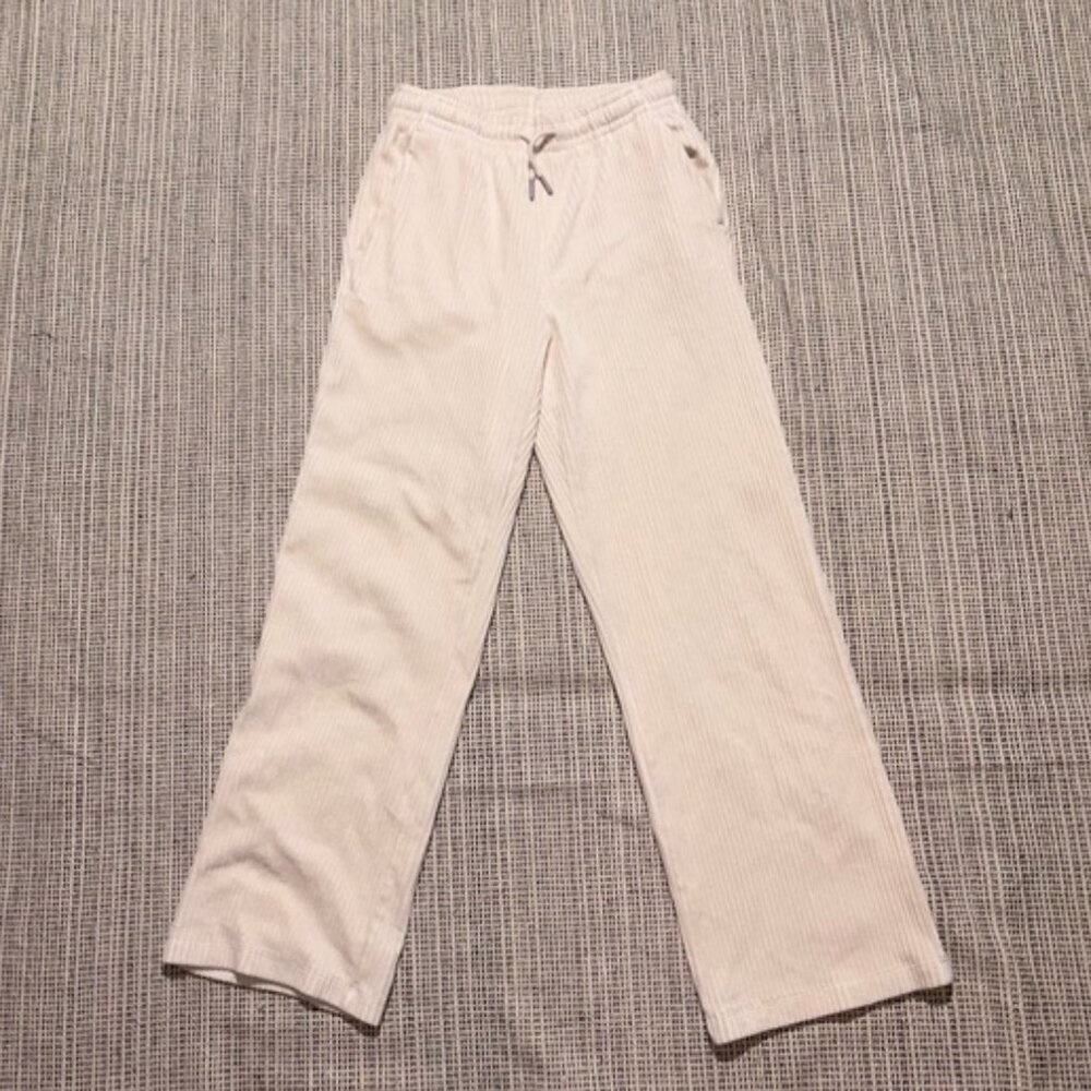 JAJU Women's Soft Sweat Lounge Pants Size S In Cream